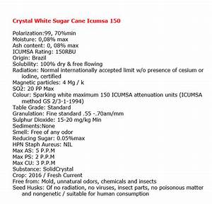 White Crystal Sugar Icumsa 150 Jlk Trade Llc