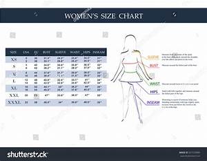 Size Chart For Women Measurement Diagram Of Female Body