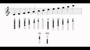 Tin Whistle Notes And Charts Youtube