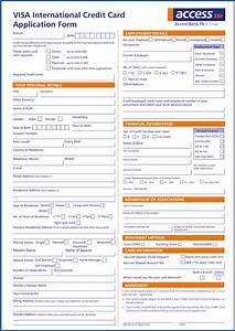 Free Printable Credit Card Application Form And How To Fill It
