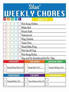 Chore Charts For Adults In Chore Chart Daily Chore Charts My Girl