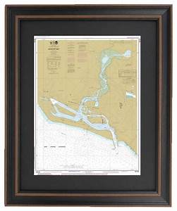 Framed Nautical Chart Newport Bay Traditional Prints And Posters