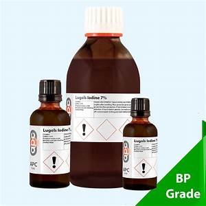 Lugols Iodine 7 Solution Bp Grade 30ml 500ml Pack Sizes Ebay