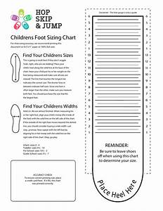 Printable Child Foot Measure Chart