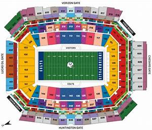 Indianapolis Colts Interactive Seating Chart With Seat Views