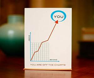 You 39 Re Off The Charts Line Graph Congratulations Card