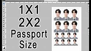 How To Make 1x1 2x2 And Passport Size Id Picture Adob Doovi