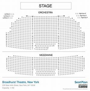 Broadhurst Theatre Seating Chart Map Elcho Table