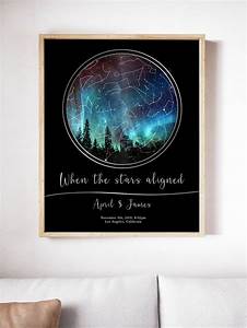 Couple Star Map Anniversary When The Stars Align Night Sky Etsy