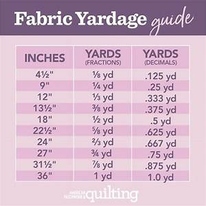 Easy Yardage Converter In 2021 Quilt Size Charts Fabric Yardage Yardage