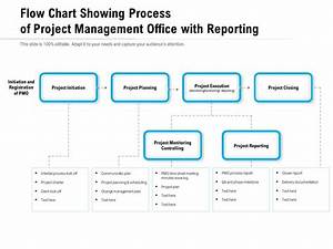 Flow Chart Showing Process Of Project Management Office With Reporting