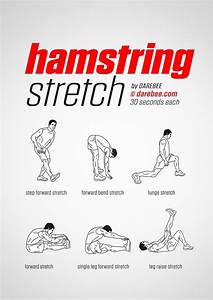 Hamstring Stretch Workout Post Workout Stretches Hamstring Workout