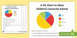 Interpreting Pie Chart Worksheets Teacher Made