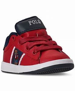 Polo Ralph Toddler Boys Quilton Bear Casual Sneakers From Finish