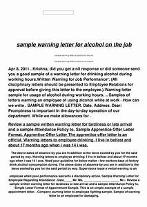 Drinking Alcohol Warning Letter Pdf Form Formspal