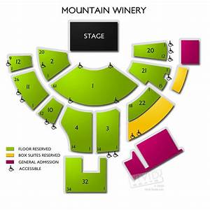 Mountain Winery Concerts Seating Chart And Event Guide Vivid Seats