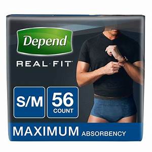 Product Of Depend Real Fit Incontinence Briefs For Men With Maximum