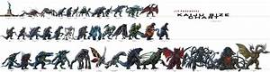Kaiju Ultimate Size Chart Relatively Interesting Kaiju Size Chart