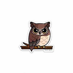 The Owl Sticker Blank Tag Co