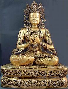 Tibetan Buddhist Deity Large Size Crowned Buddha