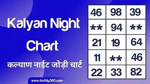 Kalyan Night Chart Kalyan Night Jodi Chart कल य ण न ईट च र ट कल य ण