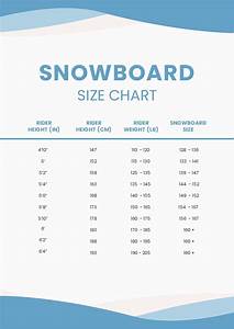 Free Snowboard Size Chart Template Download In Word Google Docs Pdf