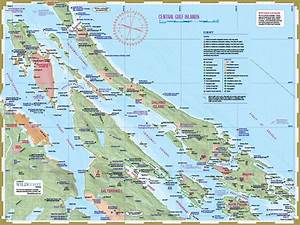 Central Gulf Islands Map Chart For Kayaking And Boating Wild Coast