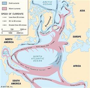 Atlantic Ocean Hydrology Currents Salinity Britannica
