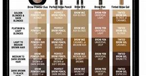  Beverly Hills Brow Products Color Matching Chart Make Up