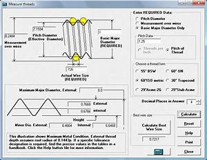 Editcnc Calculator Measure Threads With Wires