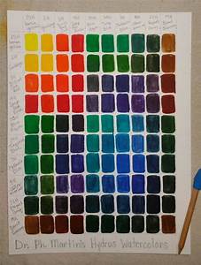 Dr Ph Martin 39 S Hydrus Watercolors Color Mixing Chart Watercolor