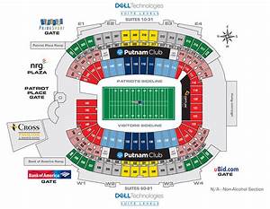Gillette Stadium New England Patriots Football Stadium Stadiums Of