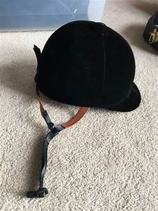 Black Velvet Troxel Grand Prix Gold Show Helmet Size M Ebay