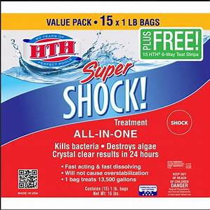 Hth Super Shock Treatment All In One Swimming Pool Spa With Bonus 15