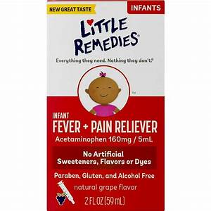 Little Remedies Infant Fever Reliever Natural Berry Flavor 2 Oz