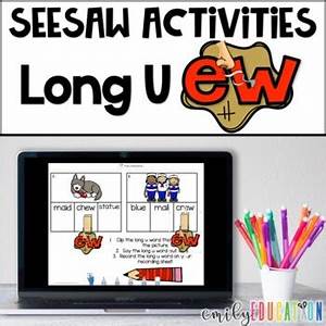 Seesaw Long U Ew Virtual Anchor Chart Video Center Activity