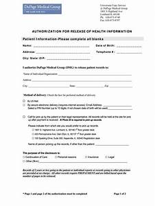 Dupage Medical Group Authorization For Release Of Health Information