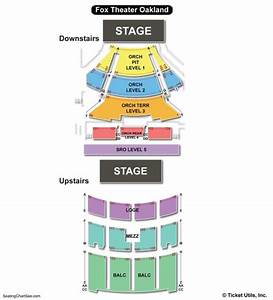 Fox Theatre Seating Chart Detailed