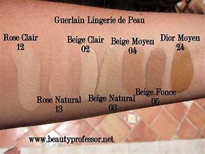 Beauty Professor Guerlain De Peau Foundation Swatches Of