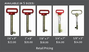 Tractor Hitch Pin Size Chart