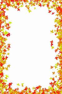 Fall Foliage Border Free Download Photo Frame Of Maple Leaves In Red