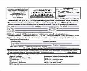 11 Generic Medical Record Release Forms Free Samples Examples