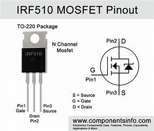 Irf510 Transistor Pinout Equivalent Uses Features And Other Details