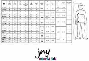 Jny Size Chart Hoopla Kids Limited