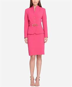 Tahari Synthetic Tahari Asl Skirt Suit Set In Fuchsia Pink Lyst