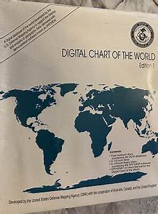 Digital Chart Of The World Edition 1 Defense Mapping Disks New Sealed 7