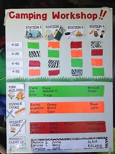 Camping Kaper Chart For Brownie Get Ready To Camp Workshop Girl Scout
