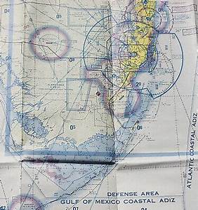 Miami Sectional Aeronautical Chart Jumbo 20 Quot X 50 Quot Map Suitable For