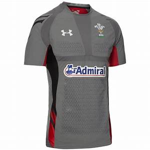 Under Armour Wales Authentic Away Rugby Shirt 2013 15 Graphite Black