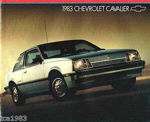1983 Chevrolet Cavalier Brochure W Color Chart Cs Hatchback
